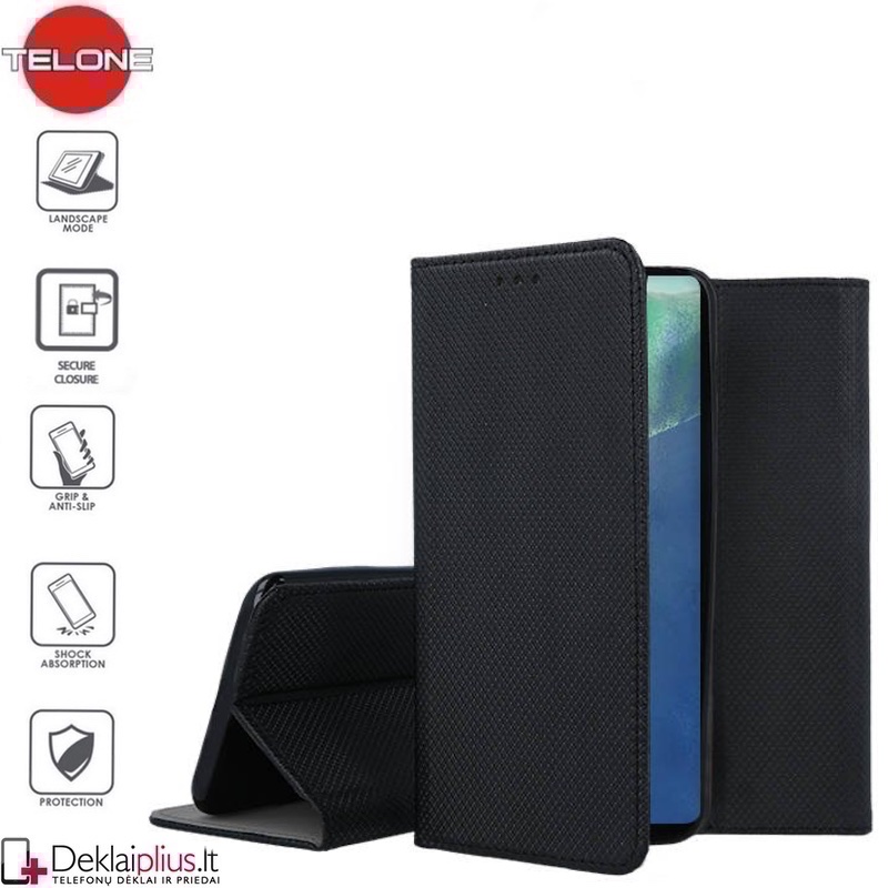 Telone smart magnet serijos atverčiamas dėklas - juodas (Samsung Note 20) Telone smart magnet serijos atverčiamas dėklas - juodas (Samsung Note 20)